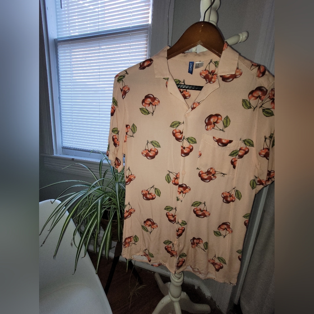 Cherry Print Resort Shirt